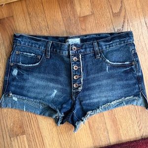 Free People Denim Cut-Off Shorts